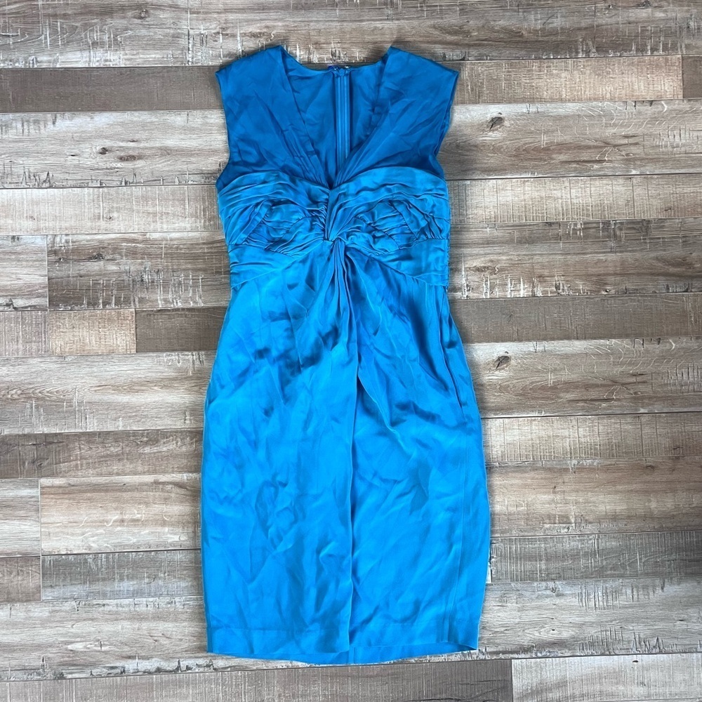 3.1 Phillip Lim Mesh and Silk blue cocktail dress size 8